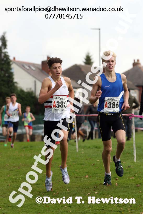 Boys under-15s Northern Cross Country Relays, Graves Park, Sheffield. Photo: David T. Hewitson/Sports for All Pics